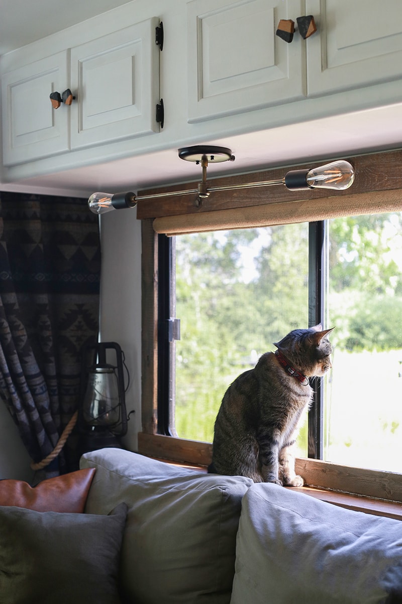 DIY 2-Light Sputnik Chandelier - See how easy it is to create and customize this mid-century modern light fixture! MountainModernLife.com