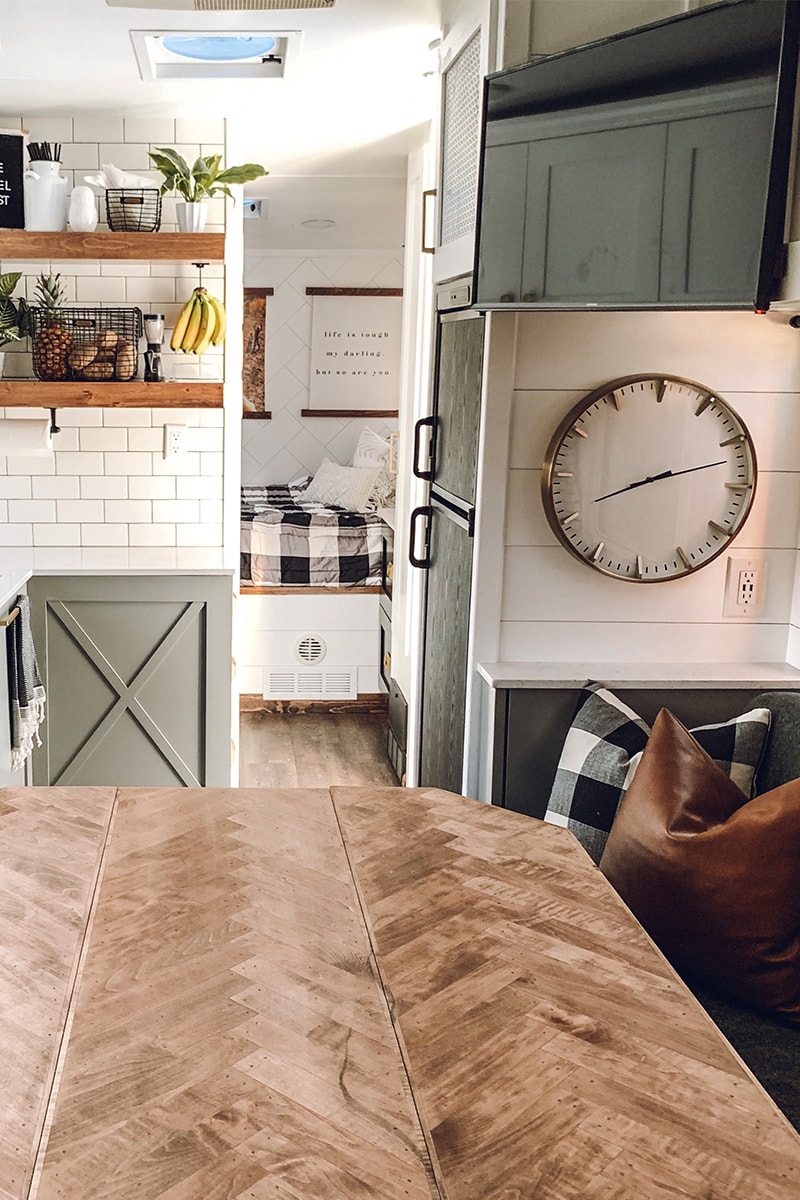 You&rsquo;ll wanna go glamping in this Modern Farmhouse Toy Hauler! Featuring @FoxandTimber on MountainModernLife.com