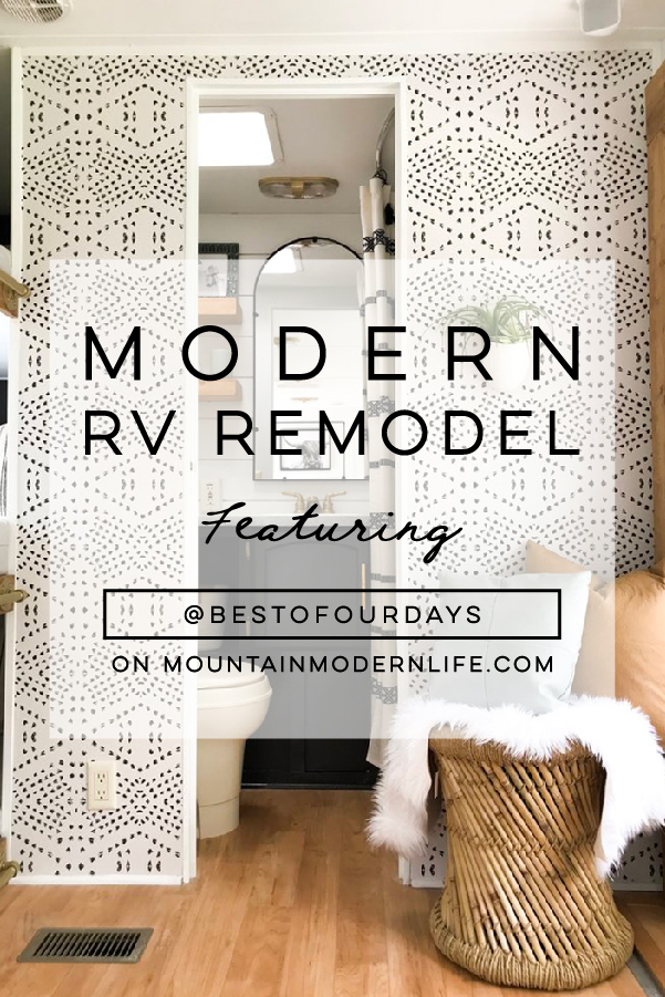 This Nashville Couple brings new life to outdated campers! Come see the before and after photos of their Forest River RV transformation! Featuring @bestofourtodays on MountainModernLife.com