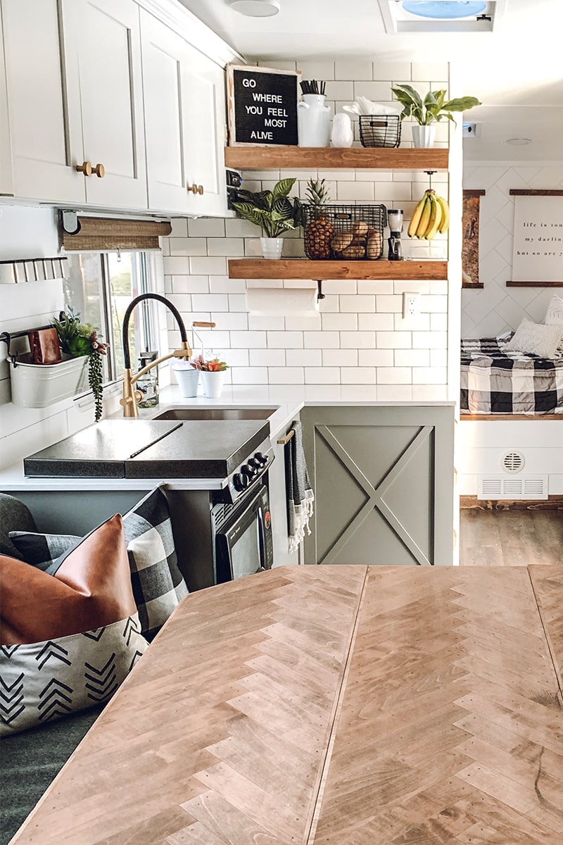 You&rsquo;ll wanna go glamping in this Modern Farmhouse Toy Hauler! Featuring @FoxandTimber on MountainModernLife.com