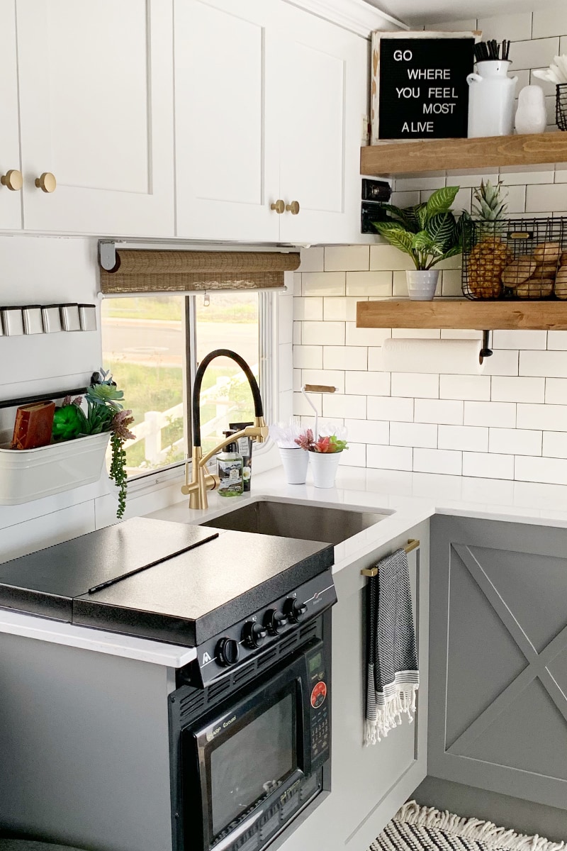 You&rsquo;ll wanna go glamping in this Modern Farmhouse Toy Hauler! Featuring @FoxandTimber on MountainModernLife.com