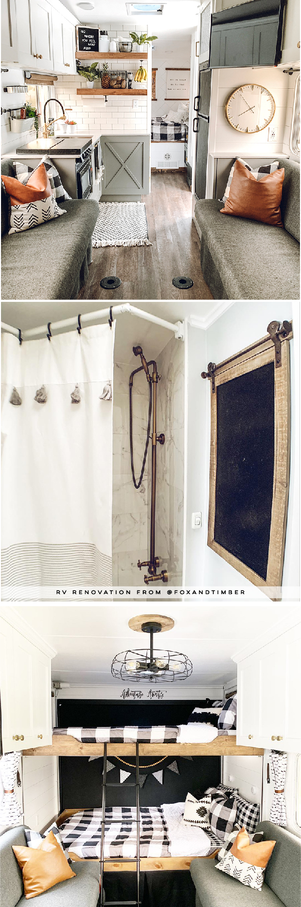 You&rsquo;ll wanna go glamping in this Modern Farmhouse Toy Hauler! Featuring @FoxandTimber on MountainModernLife.com