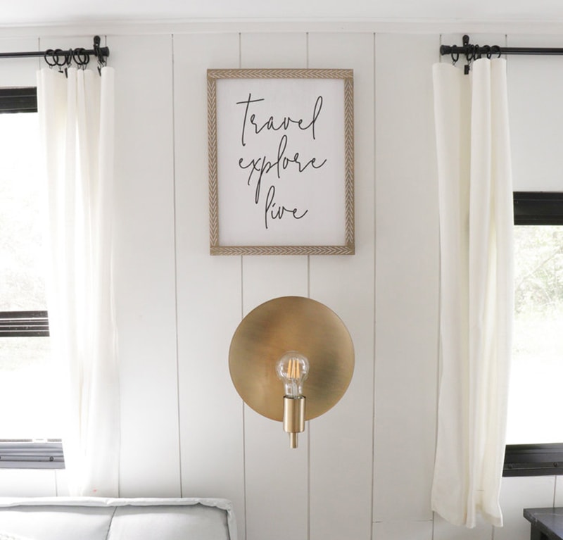 This Nashville Couple brings new life to outdated campers! Come see the before and after photos of their Forest River RV transformation! Featuring @bestofourtodays on MountainModernLife.com