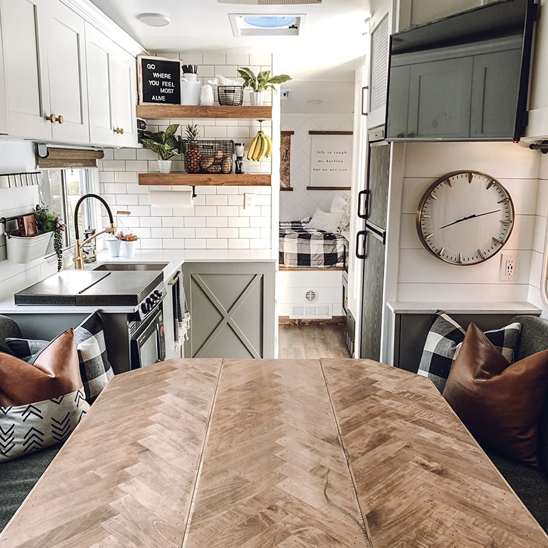 You&rsquo;ll wanna go glamping in this Modern Farmhouse Toy Hauler! Featuring @FoxandTimber on MountainModernLife.com