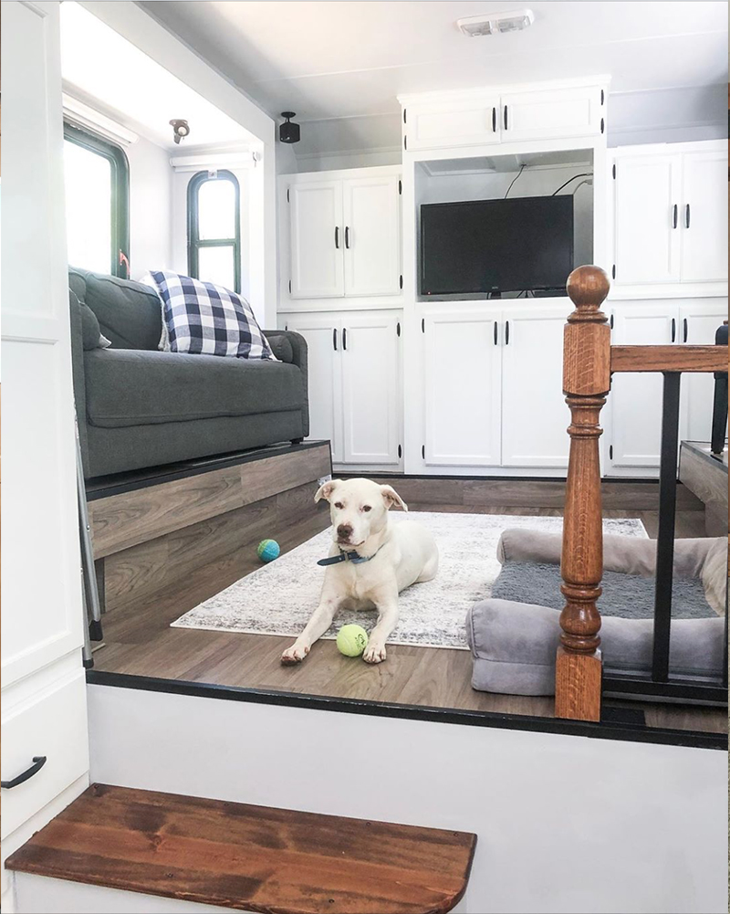 5th Wheel Renovation from from @fifthwheelfarmhouse