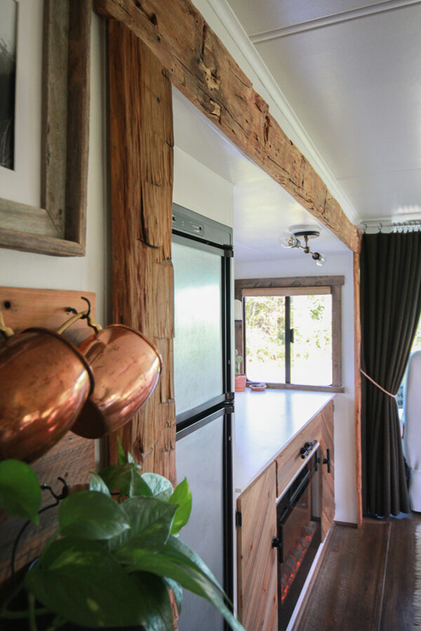 Incorporating history into our RV with handhewn Barnwood