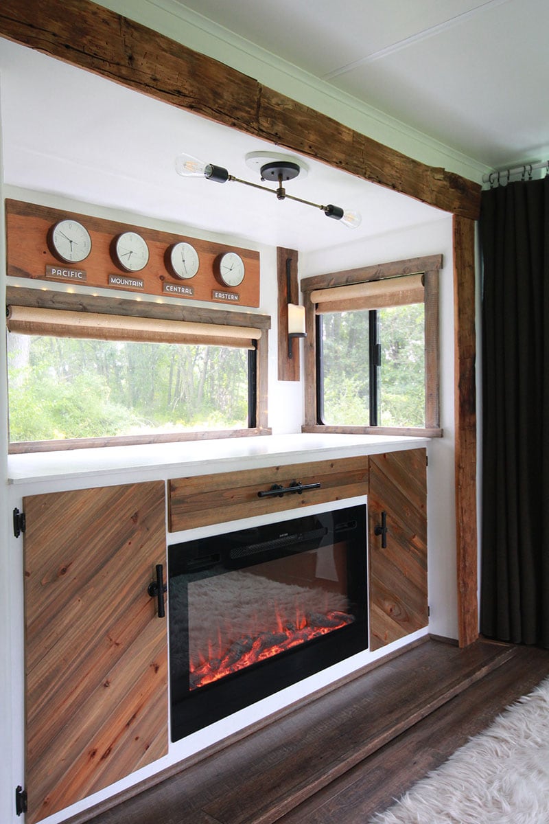 Incorporating history into our RV with handhewn Barnwood