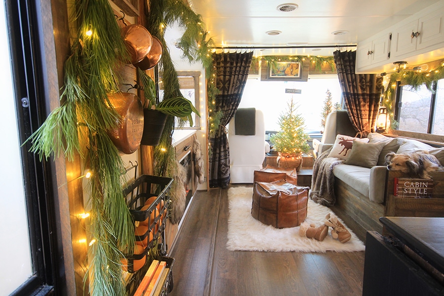Renovated RV Christmas Tour - Come see how we decorated our tiny home on wheels for the holidays!