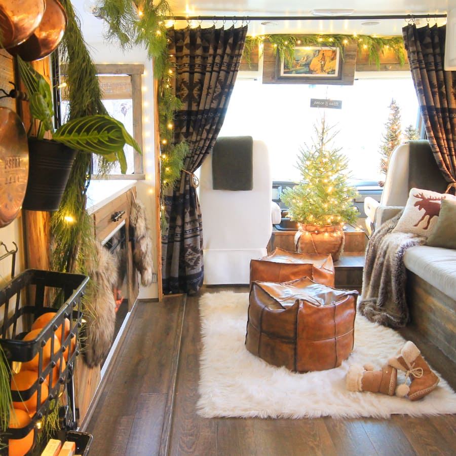 Renovated RV Christmas Tour - Come see how we decorated our tiny home on wheels for the holidays!
