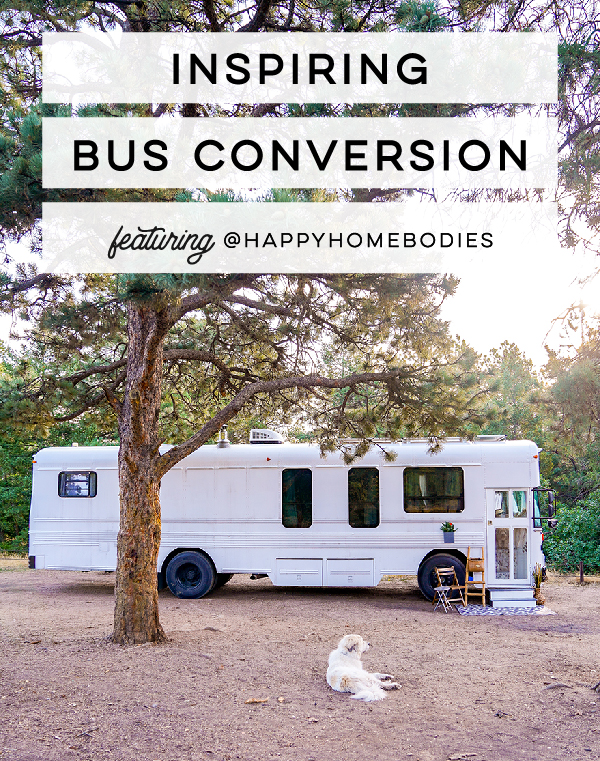 school bus conversion painted white