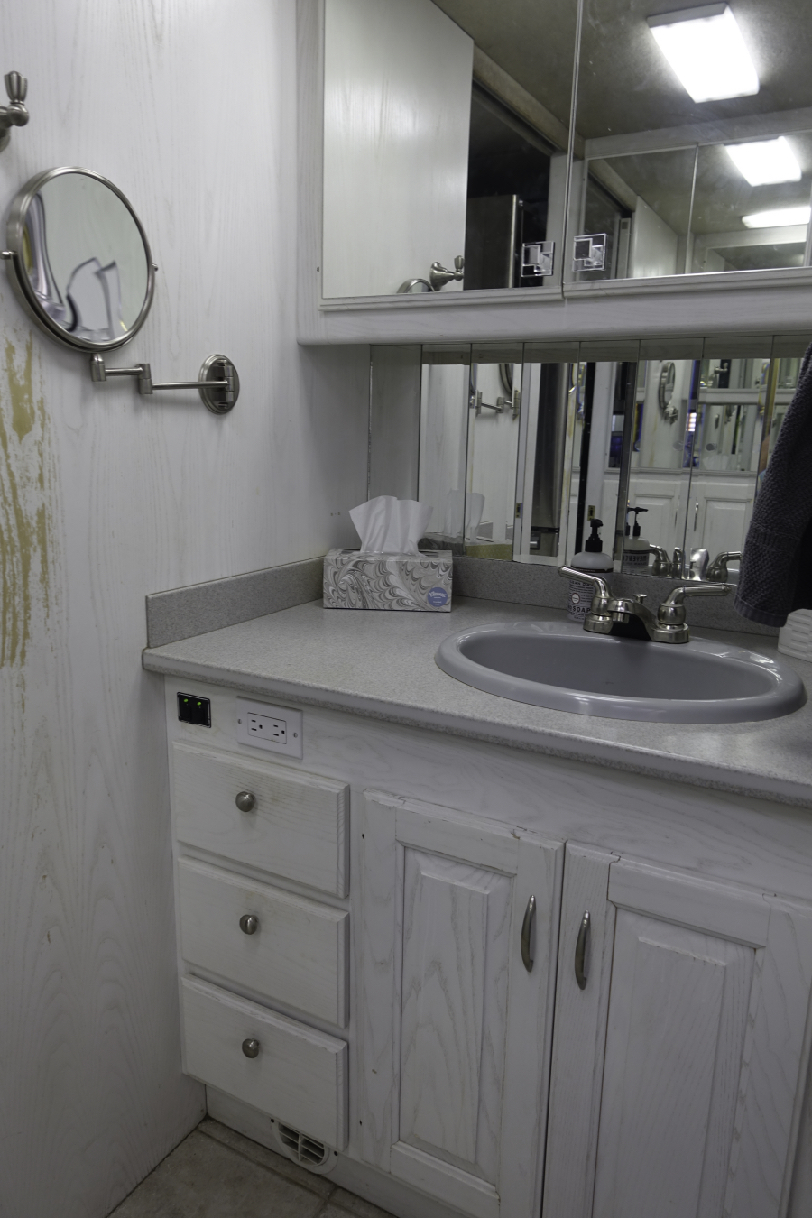 A-Class RV Bathroom before photo