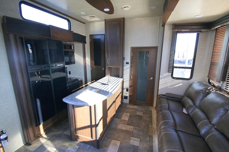 ToyHauler Kitchen Before Photo from Asphalt Gypsy