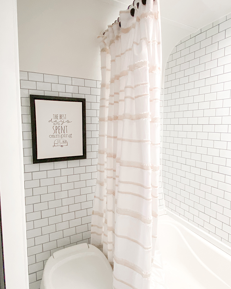 modern camper bathroom renovation