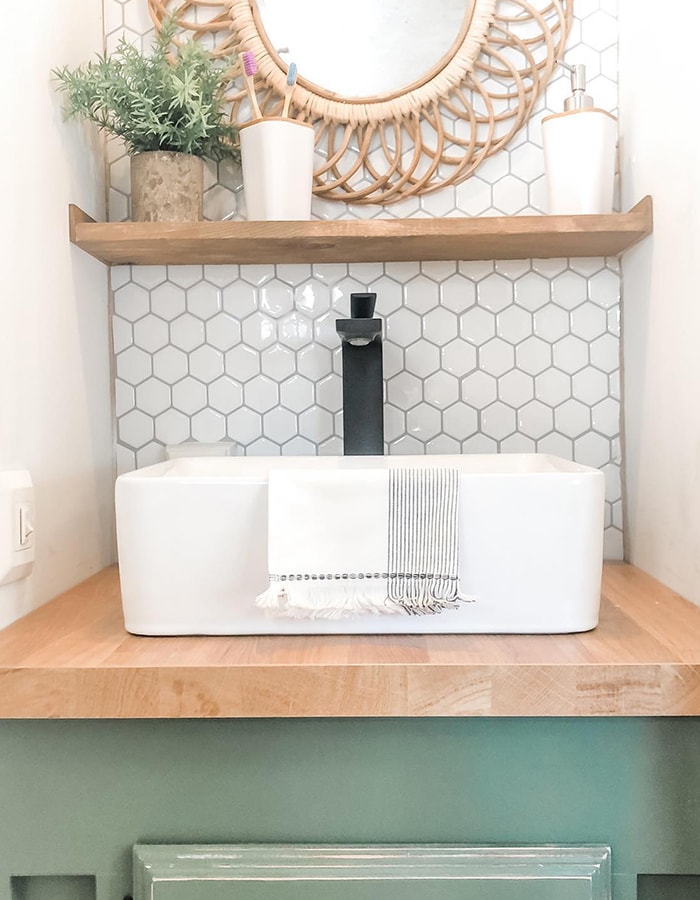 renovated RV bathroom