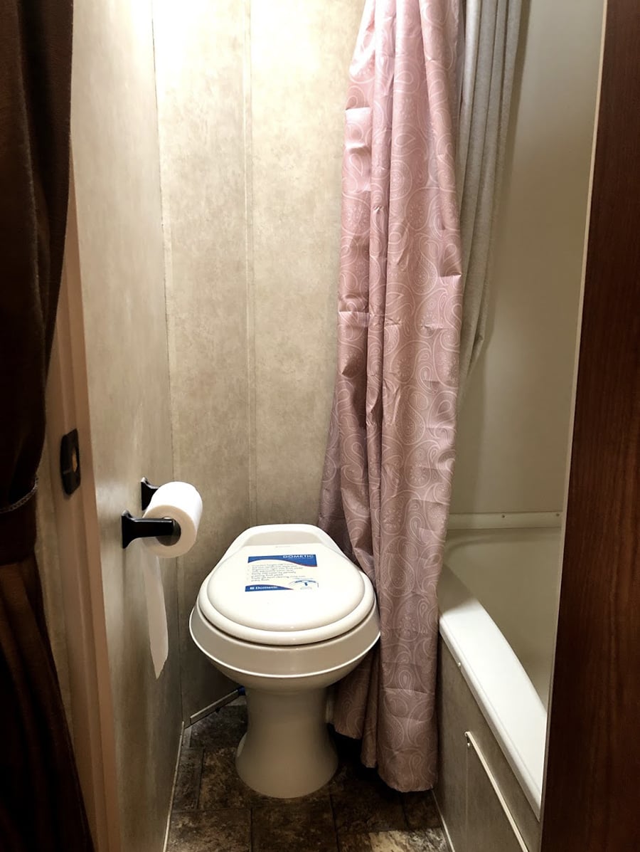 Forest River bathroom before