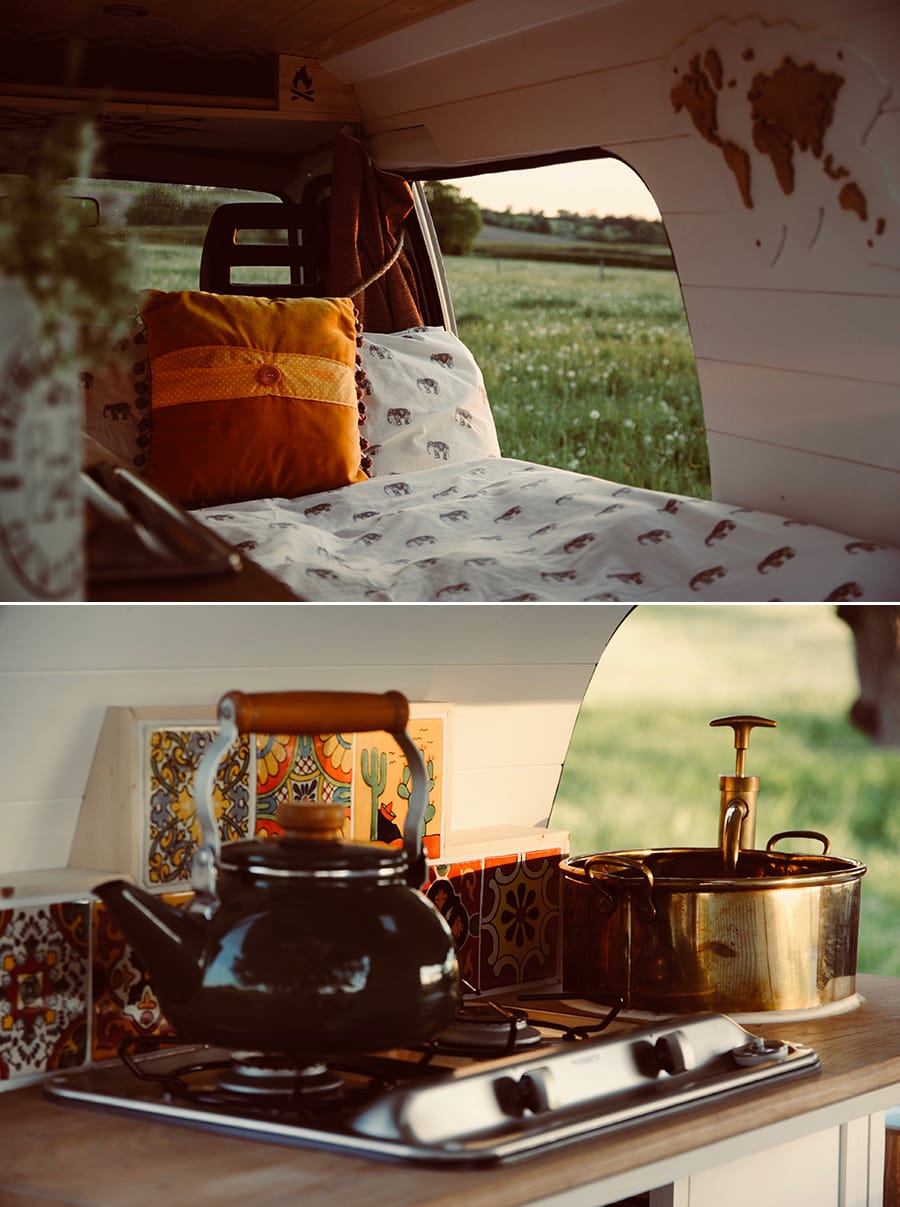 vintage camper interior