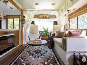 rustic RV living room remodel
