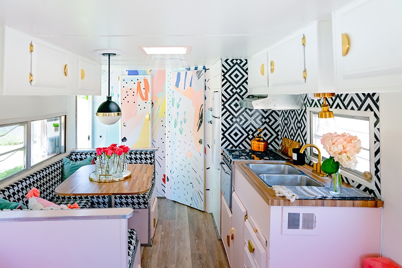 stylish vintage camper