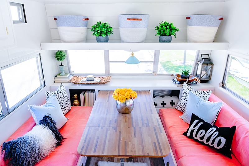 colorful vintage camper