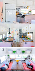 colorful camper renovation