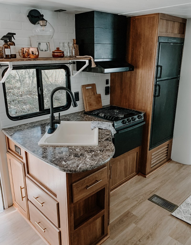 See how these RV flippers transformed a travel trailer in only 4 weeks!