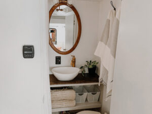 renovated RV bathroom