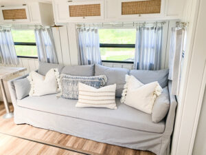 stylish RV sofa