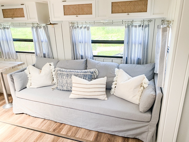 stylish RV sofa
