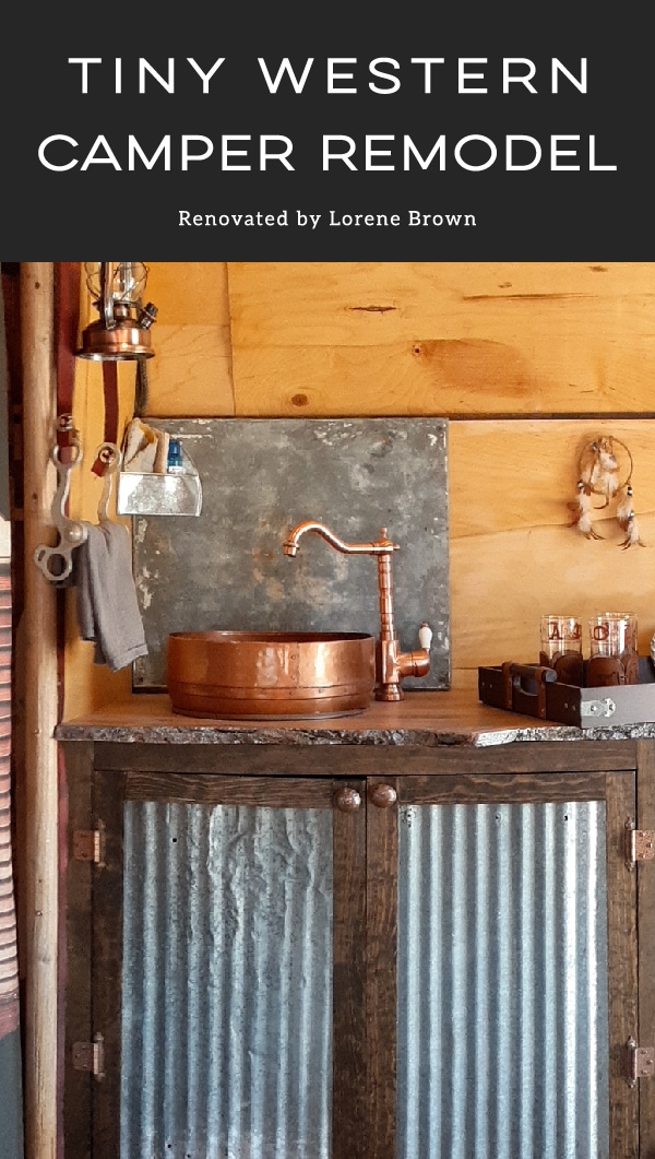 This tiny western camper will transport you to another time and place!