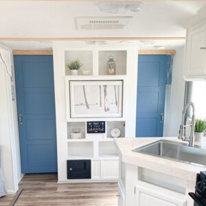 RV with blue interior