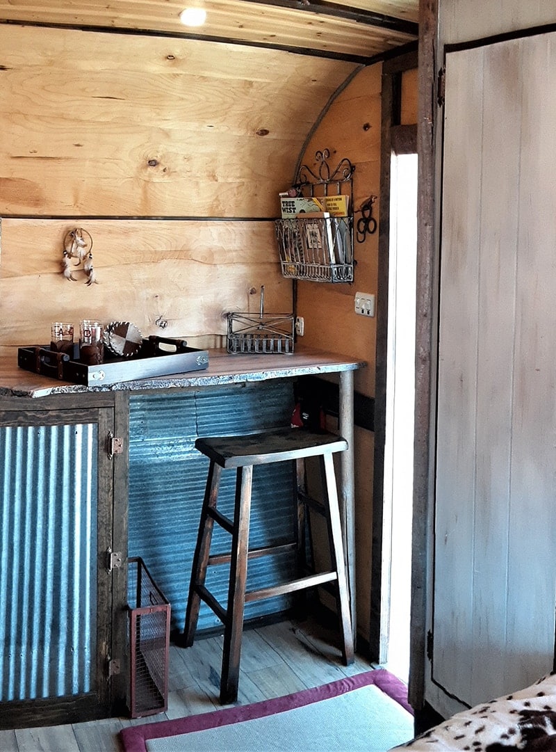 This tiny western camper will transport you to another time and place!