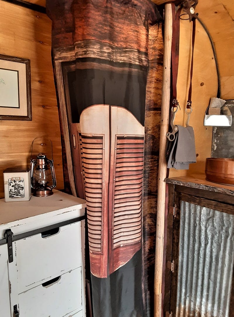 This tiny western camper will transport you to another time and place!