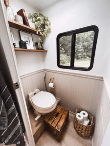 renovated RV bathroom