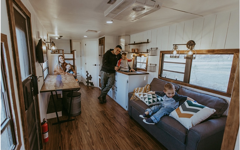 RV renovating family