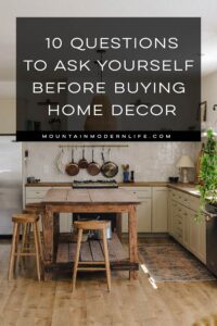 before buying home decor tips