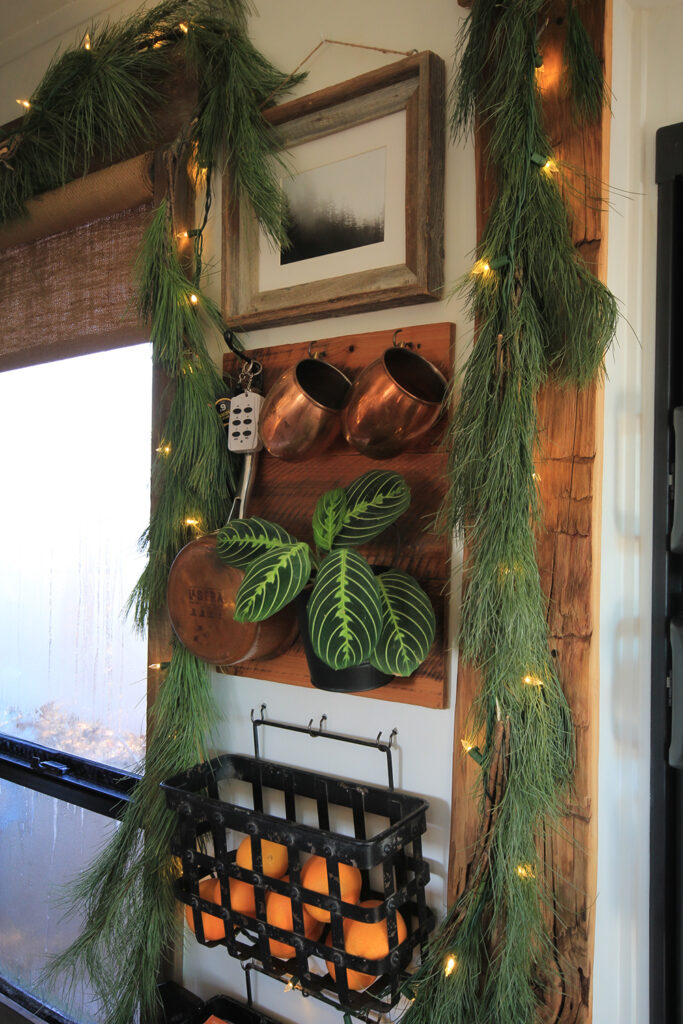 Christmas garland in RV