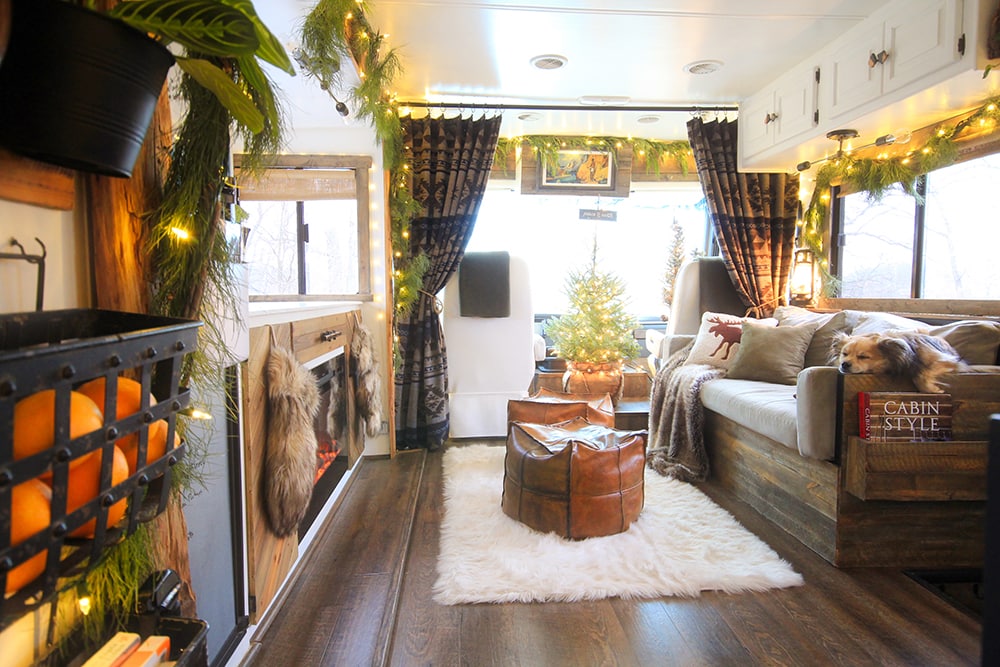 motorhome Christmas decor