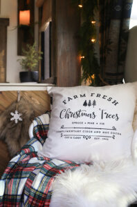 Farm Fresh Christmas Trees pillow