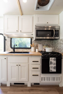 renovated motorhome kitchen