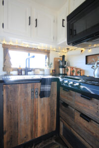 rustic RV kitchen