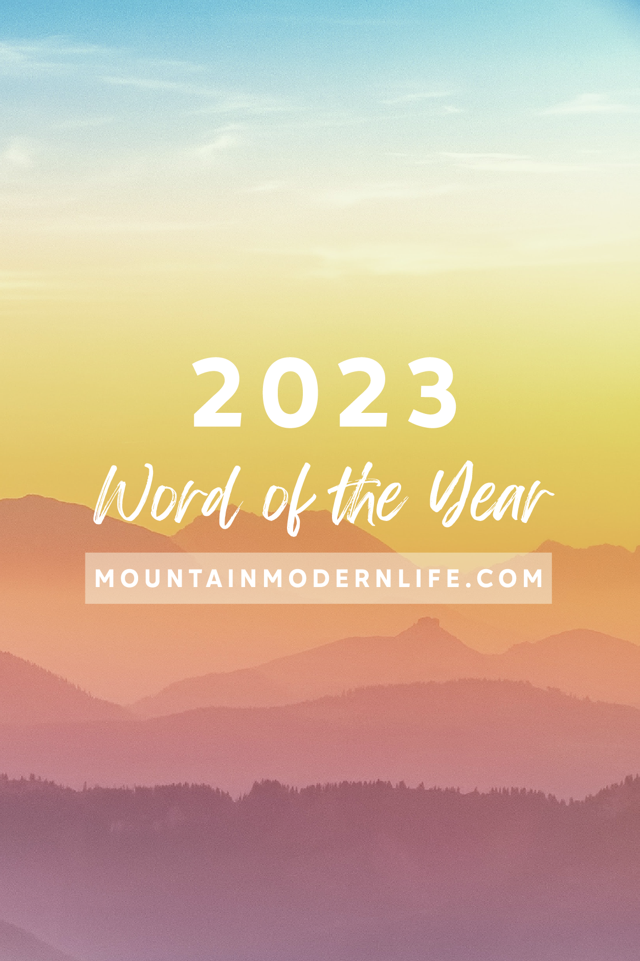 My 2023 WOTY (and an Announcement!)
