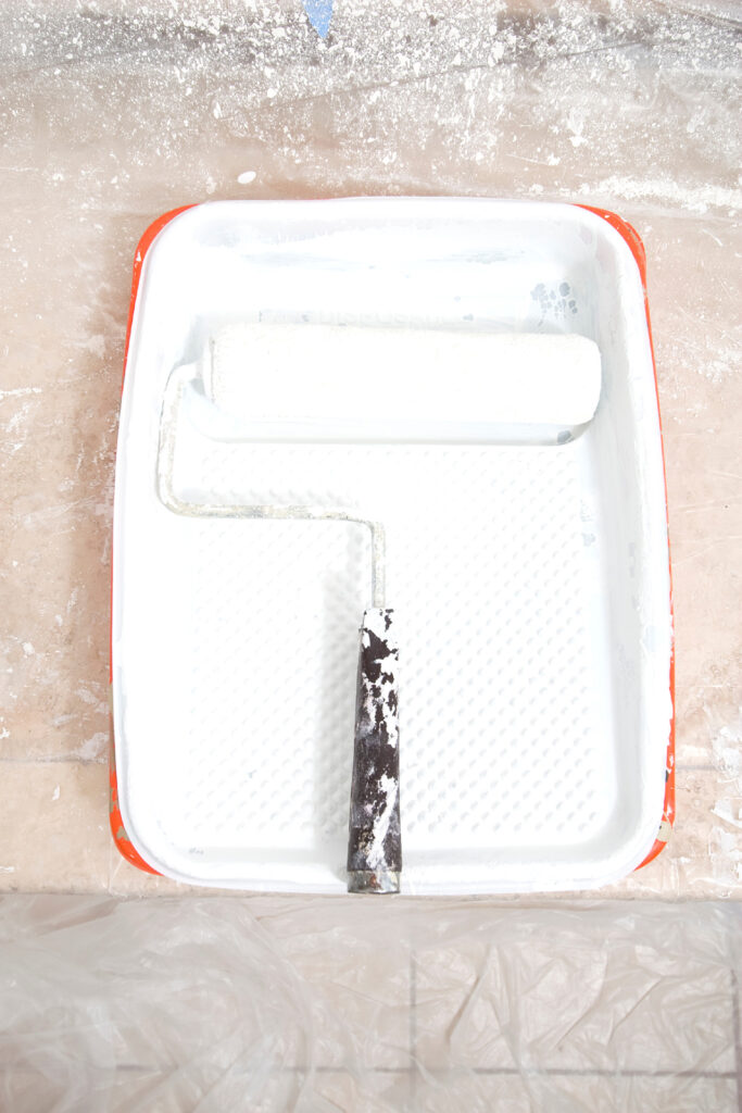 how to paint RV walls using Behr Ultra Pure White