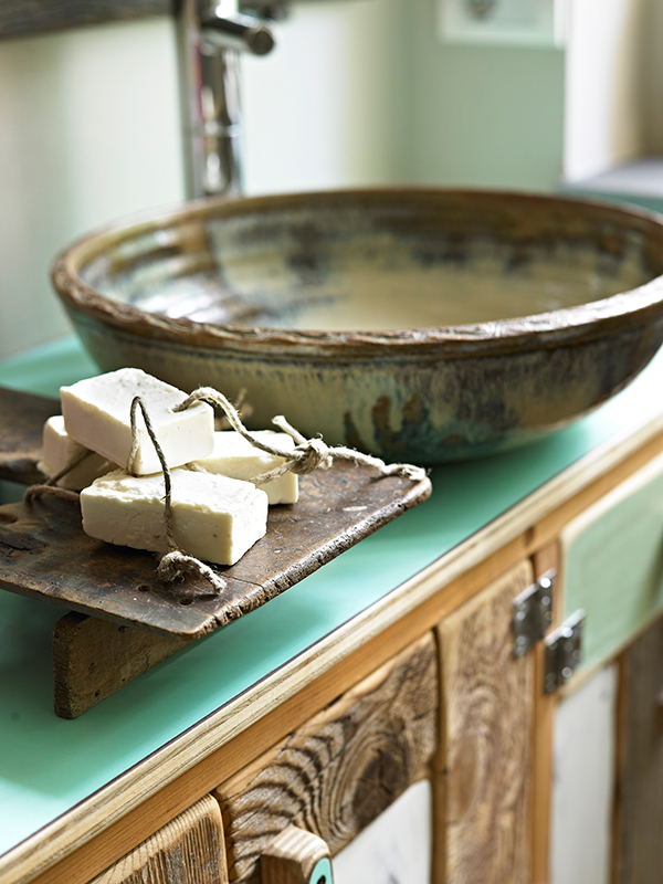 rustic bathroom interior