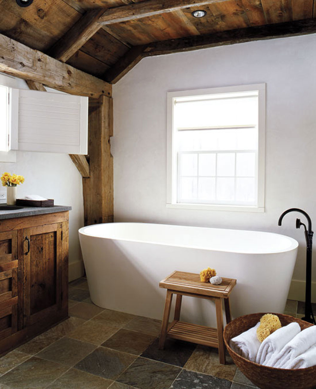 Rustic Modern Bathroom Design by Eric Piasecki