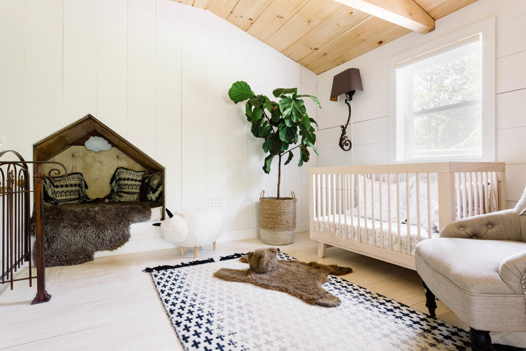 rustic modern nursery
