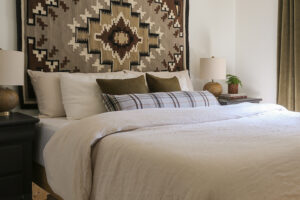 neutral linen bedding