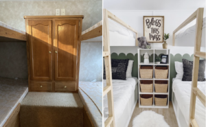 travel trailer before after